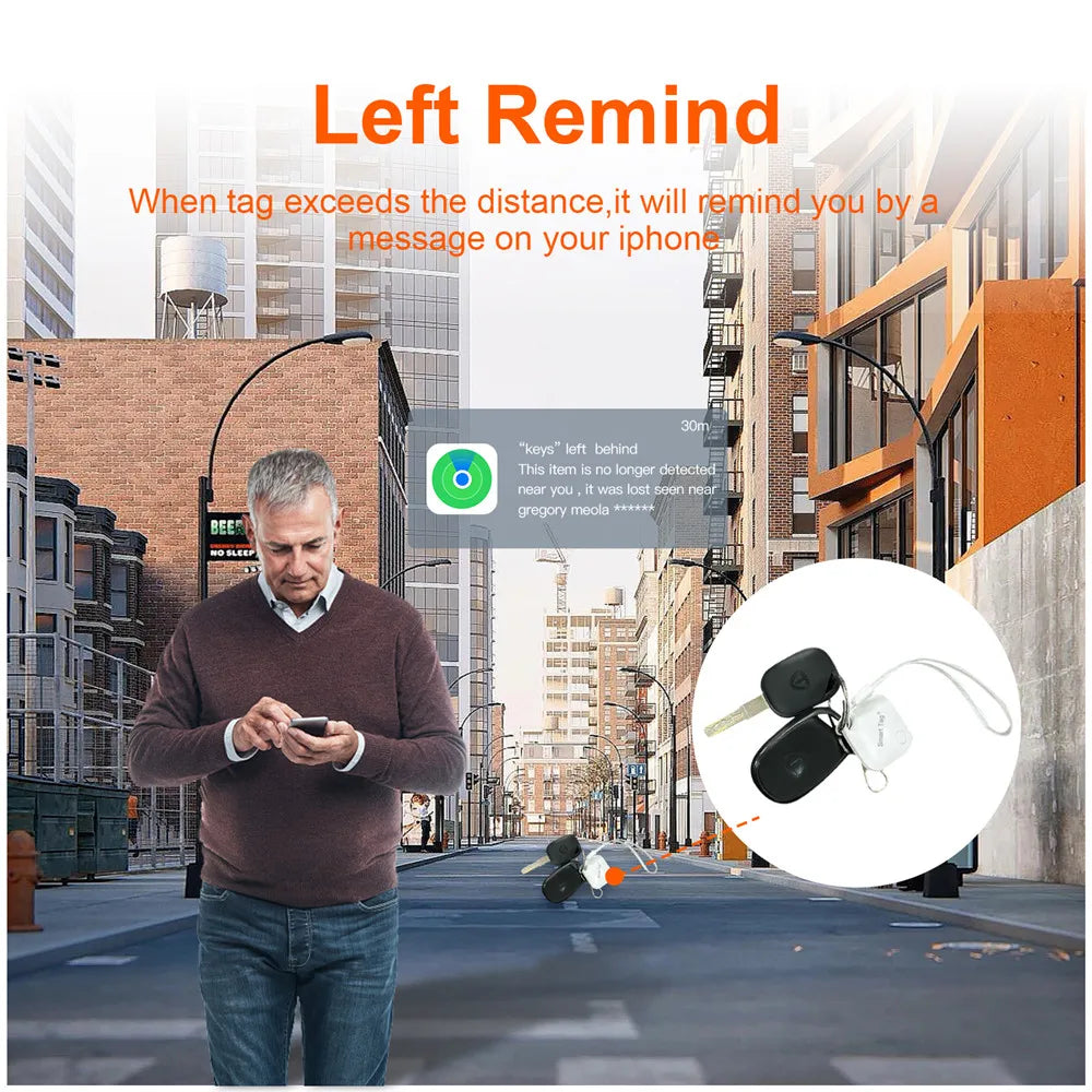 J4IRO Smart Bluetooth Tracker Tag – Works with Apple Find My, Anti-Lost Locator for iPhone & iPad