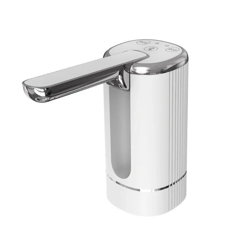 J4IRO Portable Electric Water Bottle Pump.

Make pouring water easier with this compact, rechargeable electric water pump. Simply attach it to a compatible water bottle and dispense water at the touch of a button.